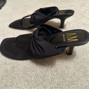 Ann Marino Black Heeled Sandals
